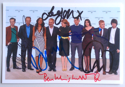 Spectre Cast orig. Autogramm JAMES BOND 007  5 Unterschriften