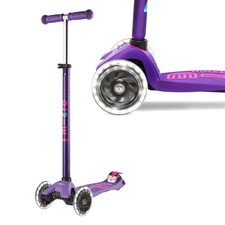 Image of NEW! Micro Maxi Deluxe LED Scooter Purple KIDS SUMMER