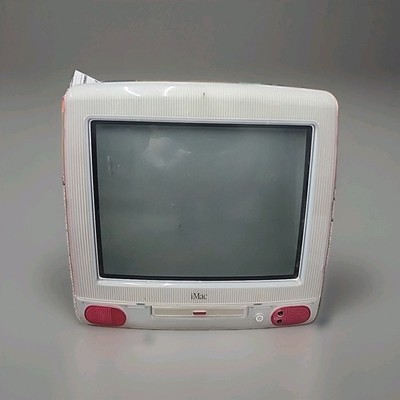 Apple iMac G3 266MHz Strawberry, JUNK. Parts Only, Powers On Dead