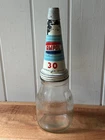 Vintage AMPOL 30 Oil Pourer Tin Top + Cap + Imperial Pint Bottle Can Sign Bowser