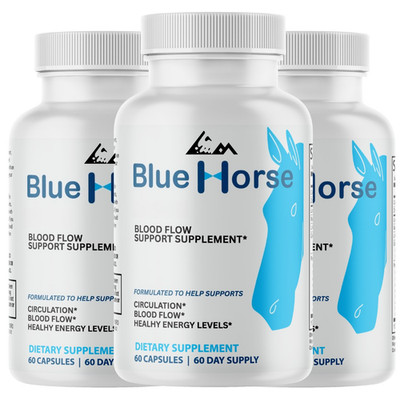 Blue Horse Male Performance Maximum Strength Supplement - 3 Bottles