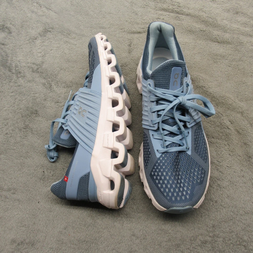 Zapatos para mujer On 10 azul claro para correr Cloudswift 3 acolchados para correr atléticos Foto 2 de 4