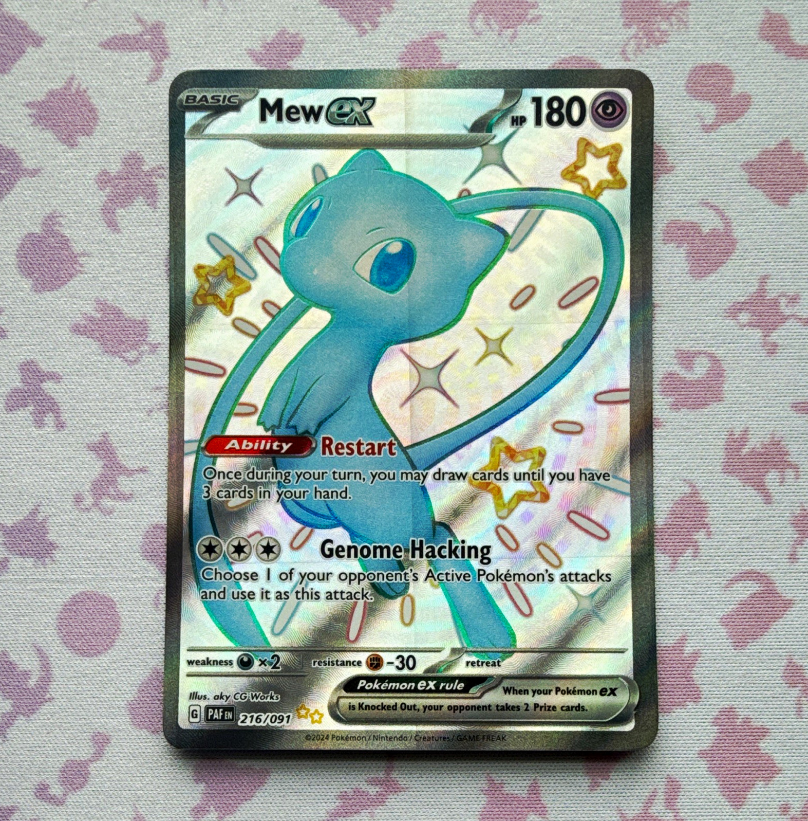 Mew ex SV Paldean Fates 216/091 Full Art Shiny UR En