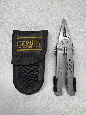 Vintage GERBER USA Multi-Tool Needle Nose Pliers with Nylon Sheath