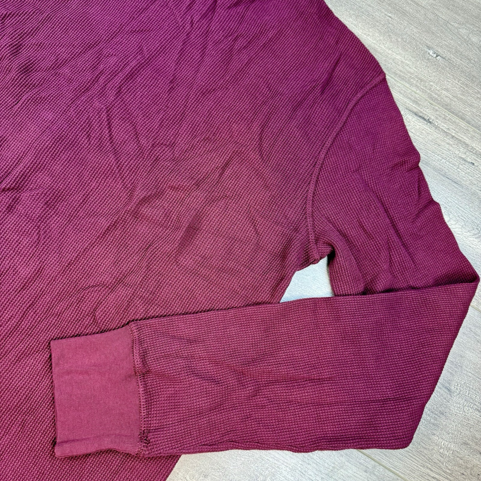 NWT Vtg Polo Jeans Company Ralph Lauren Thermal Waffle Knit Crew Neck LS thumbnail 9