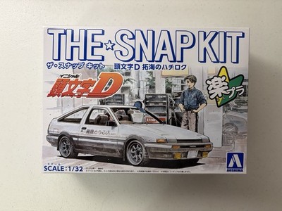 1/32 Initial D Takumi s Hachiroku - Toyota AE86 - Aoshima Plastic Model Kit