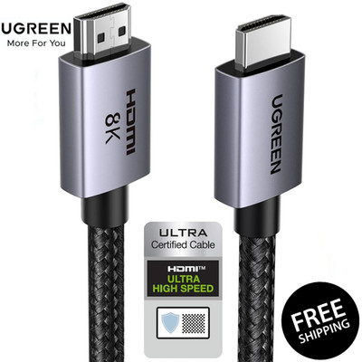 8K HDMI 2.1 Cable 48Gbps 6.6FT Certified Ultra High-Speed HDMI Aluminum Cord
