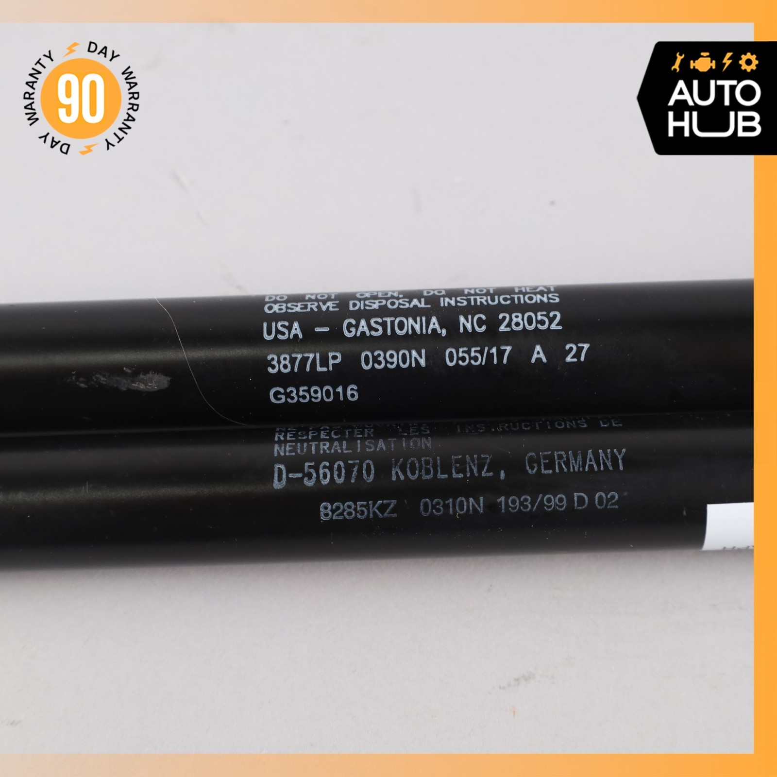 99-09 Rolls Royce Seraph / Arnage Front Hood Shock Strut Set w/ Switch OEM