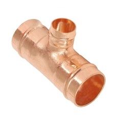 54mm x 54mm x 22mm Solder Ring Reducing Tee - FREE Next-Day Delivery