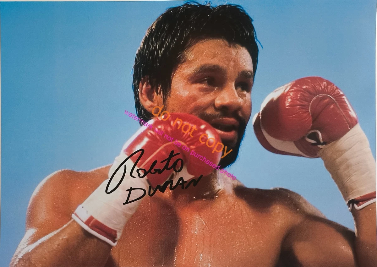 Stampa A4 Con Autografo Firmato Di Roberto Duran: Regalo Da Collezione Per Fan Della Boxe, Senza Cornice