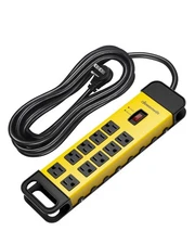 DEWENWILS 10-Outlet Metal Surge Protector Power Strip & 15Ft Cord,1440Joules