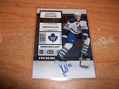 (4) 2010-11 Hockey Contenders Dalpe Omark Palmieri Holzer Rookie Auto Cards Lot