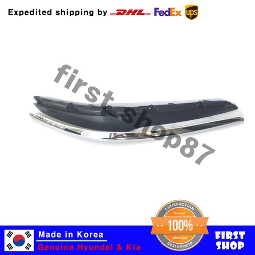 NEW OEM Front Bumper Moldings Chrome Left + Right 4p SET for Genesis Sedan 12-14 - Picture 3 of 9