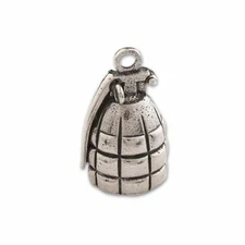 Guardian Bell, Hand Grenade, Grenade, Motorcycle, Good Luck Bell, .75" x 1"