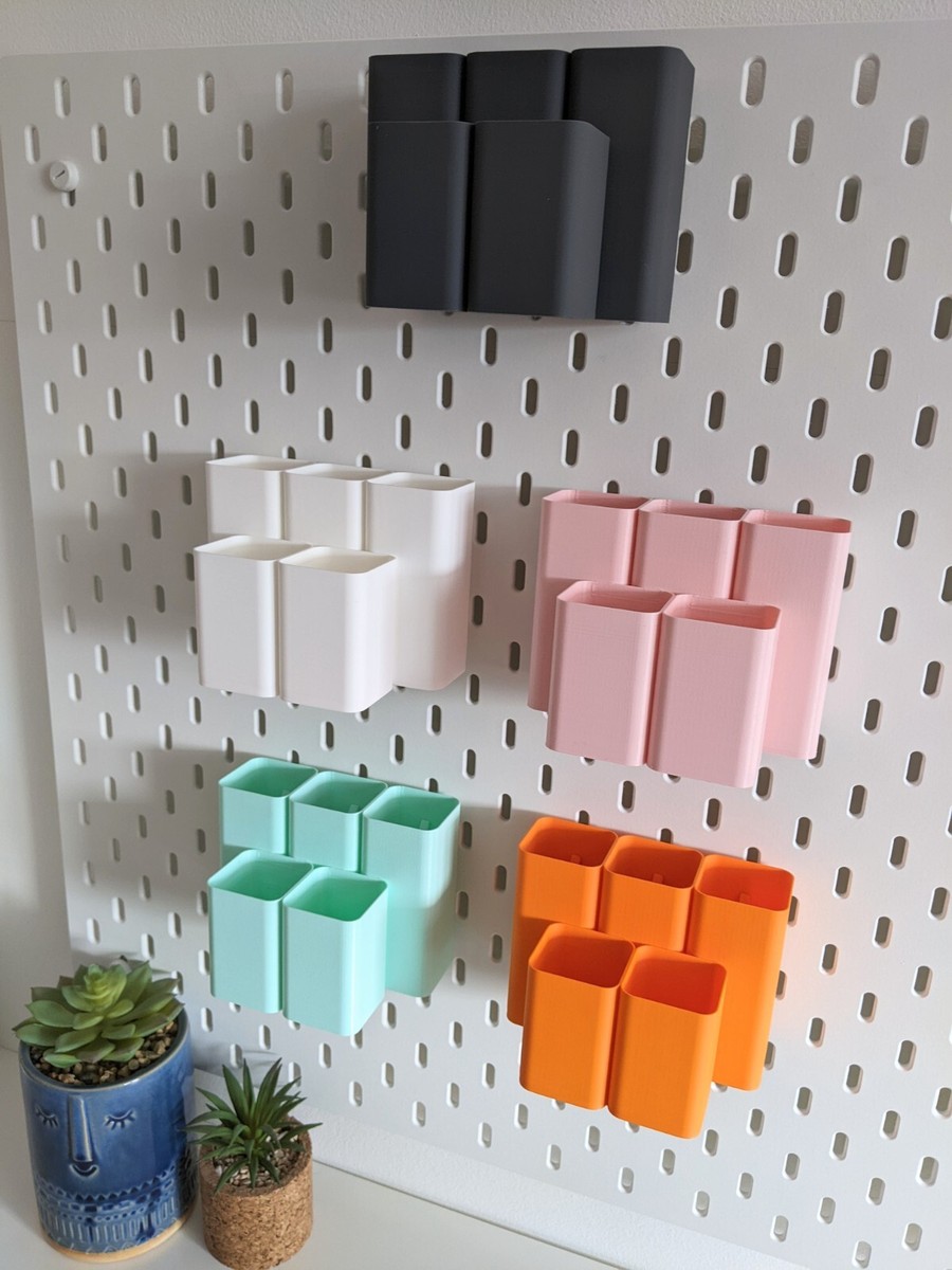 5-Compartment Storage Container Ikea Skadis Peg Board Scissors Pens Box  Holder | eBay.de