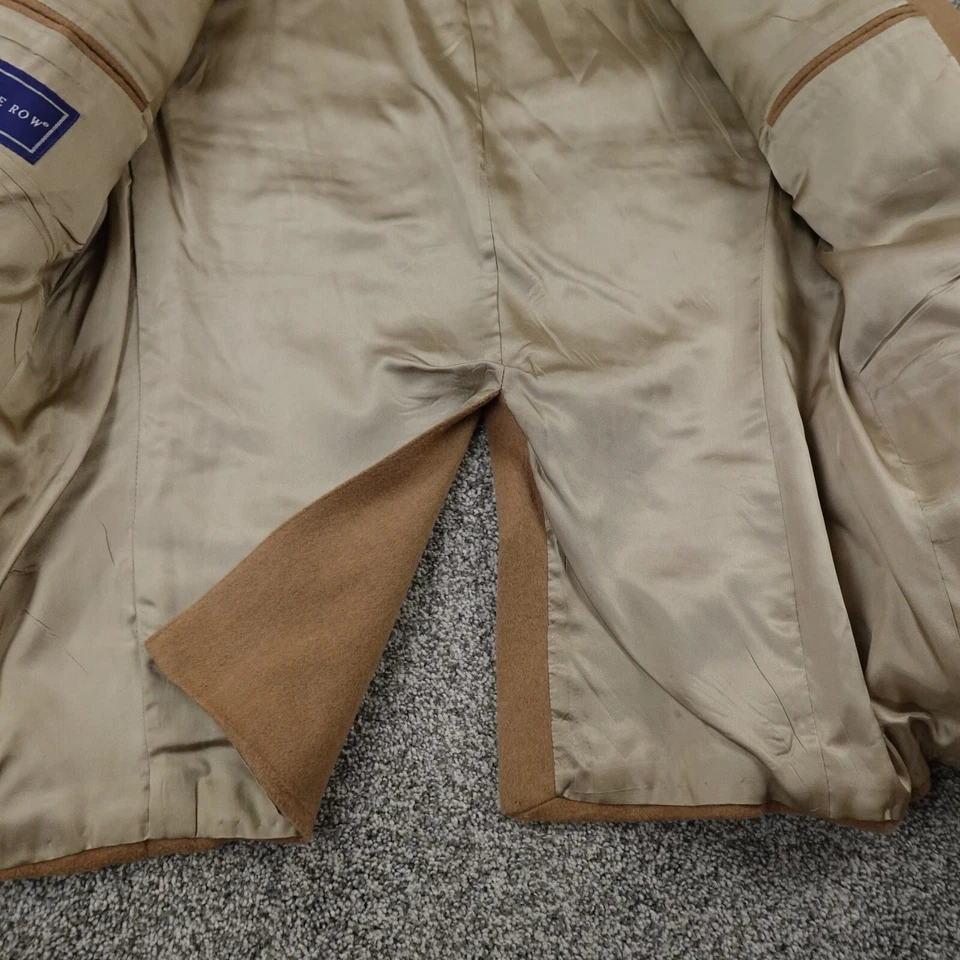 Chaqueta Savile Row Para Hombres 46 Marrón Beige Lana Camel Traje Top Blazer Deporte Sobre Abrigo Foto 4 de 4