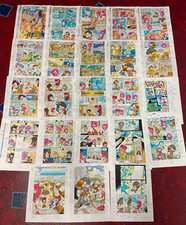 KNUCKLES #10 comic ART color guides COMPLETE 22 PAGE SET SONIC HEDGEHOG ECHIDNA