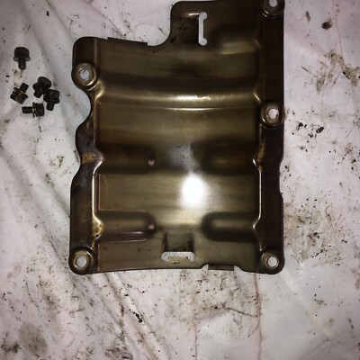 2000-2005 Mitsubishi Eclipse lower engine block pickup tube shield 3.0L V6 X3