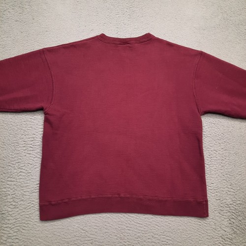 DE COLECCIÓN Guess Jeans Sudadera Mujer Pequeña Granate Cuello Redondo Hecha en EE. UU. Y2K 90s - Imagen 6 de 6