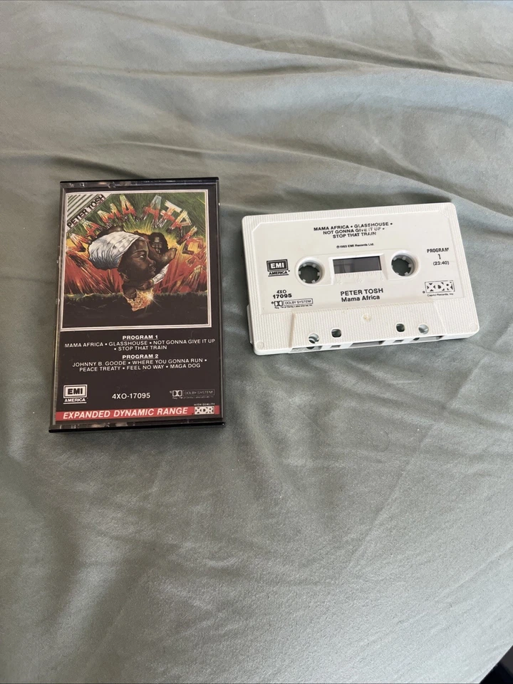 Peter Tosh- Mama Africa- 1983 Cassette Album EMI America 4XO-17095 Reggae Foto 4 de 4