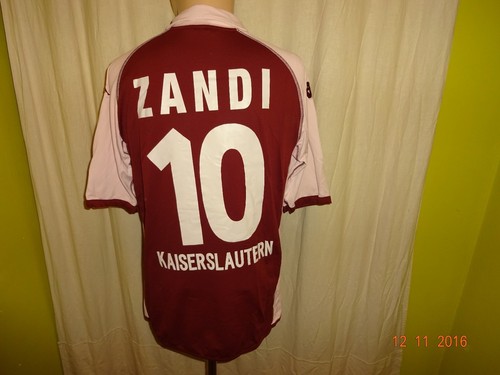 Maillot 1.FC Kaiserslautern 2004/05 Kappa Avec Numéro 10 Zandi - Taille XL-XXL, Occasion (blanc Décoloré)