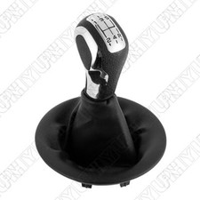 5 Speed Car Gear Shift Knob Gaitor Boot with PU Leather Dustproof Cover