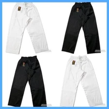 New Proforce Gladiator Lightweight Karate Black or White Martial Arts Pants TKD