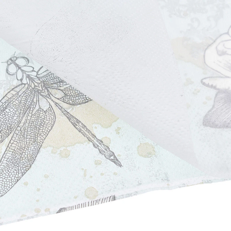 Servilletas de papel con flores de mariposa 20 un. servilletas pañuelos suministros para fiestas decoración del hogar Foto 2 de 4