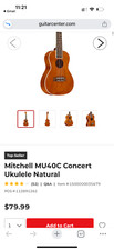 Mitchell concert ukulele in Brown. New, never used