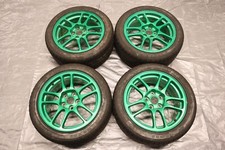2006 Mitsubishi Lancer Evolution 9 Oem Enkei Wheels 17x8 38 Powdercoated Green