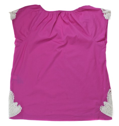 Tommy Hilfiger Women's Pink Pheasent Short Sleeve Top Ret $69.50 New - Picture 2 of 2