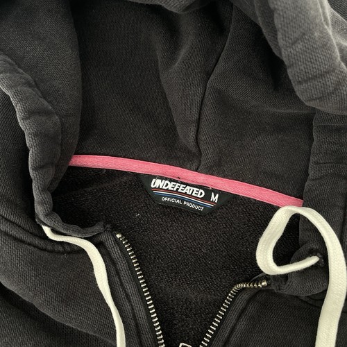Undefeated Men’s Size Medium Dark Gray/Black Full Zip Up Hoodie - Picture 5 of 10