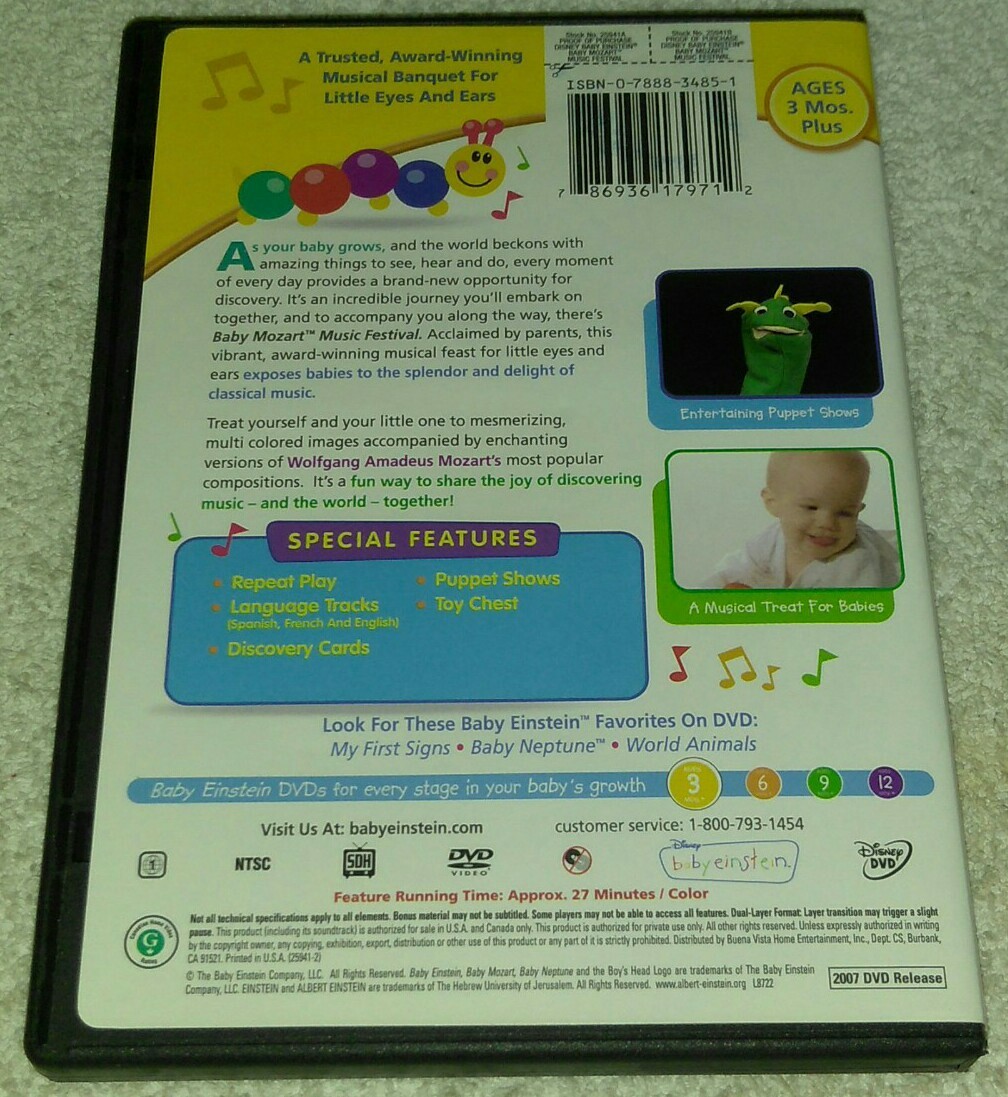 【未開封】BABYL 1stアルバム＋DVD ワールドツアー2014記念 Baby Einstein Baby Mozart Music Festival DVD | eBay