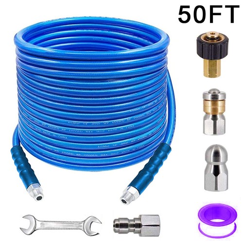 50ft Sewer Jetter Nozzles Kit for 