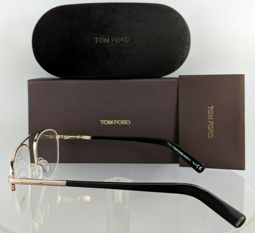 Brandneu Authentisch Tom Ford Brille FT TF 5450 028 49mm Gold Schwarz Gestell - Bild 4 von 6