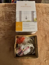 Portfolio Chrome Transitional Cylinder Pendant Light #0394803 - BRAND NEW IN BOX