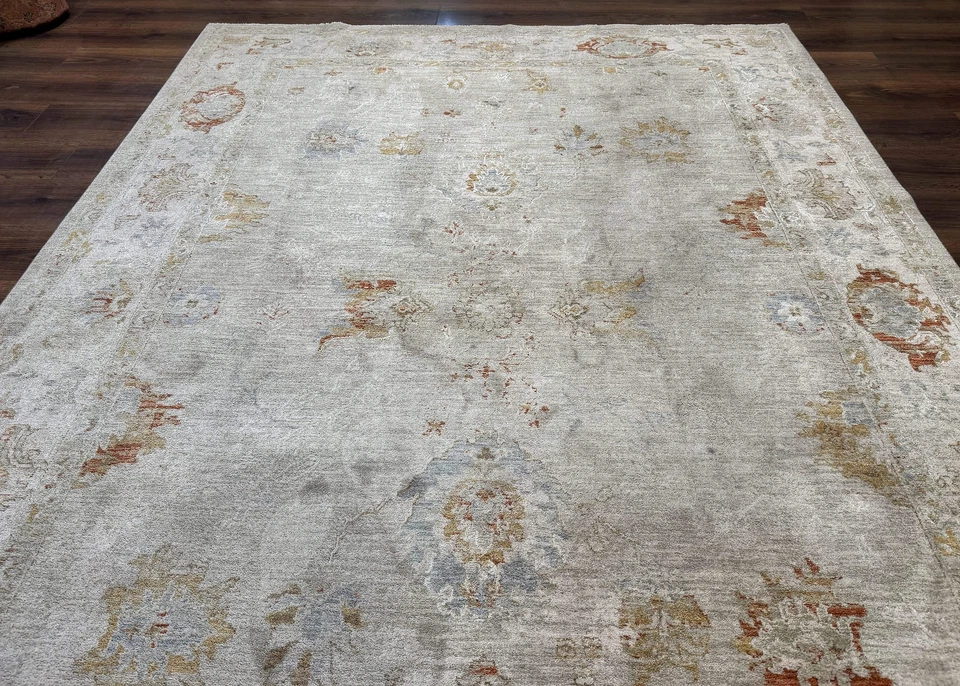 Современный турецкий ковер Ушак 7x9, сетчатые цвета - Изображение 4 из 4