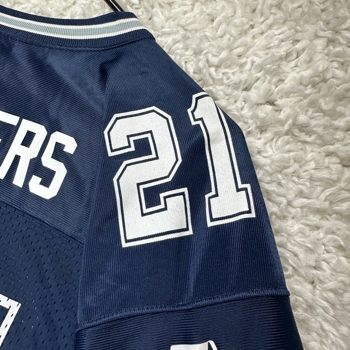 【NY購入/新品タグ付】COWBOYS Sanders 21 ユニフォーム Deion Sanders #21 Cowboys Rare Throwback Jersey. Mitchell
