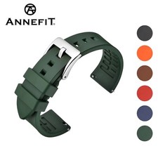 ANNEFIT FKM Rubber Watch Band Quick Release Fluororubber Strap 18mm-24mm
