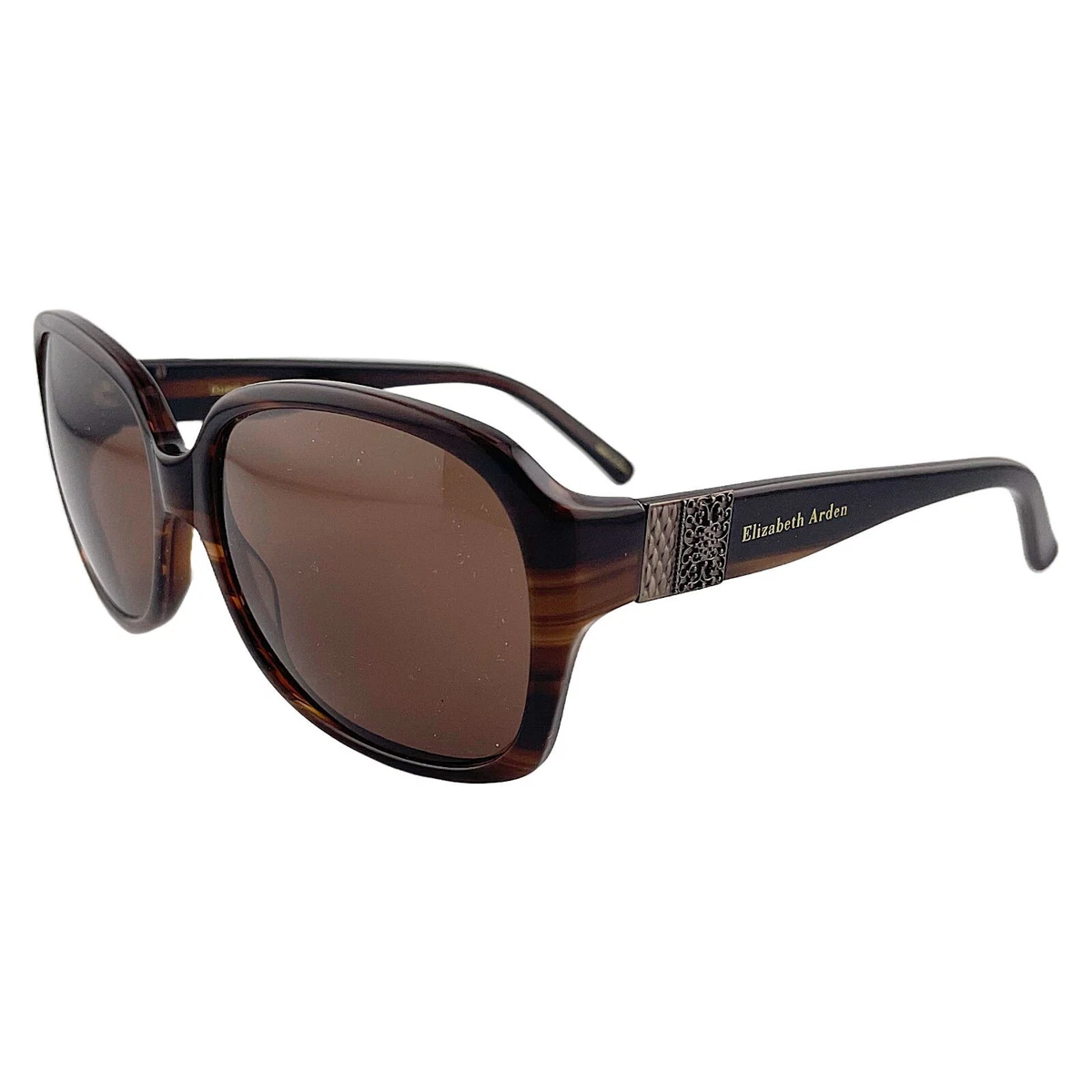 Elizabeth Arden Womens Tortoise Square Brown Lens Frame Sunglasses Size 60 Elizabeth Arden 1252 Eyeglasses main image 2