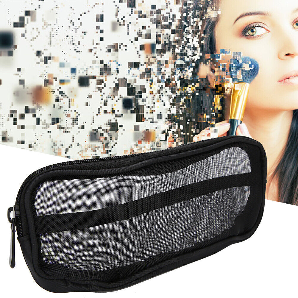 Portable Nylon Zipper Makeup Brushes Case for Cosmetics Storage-image
