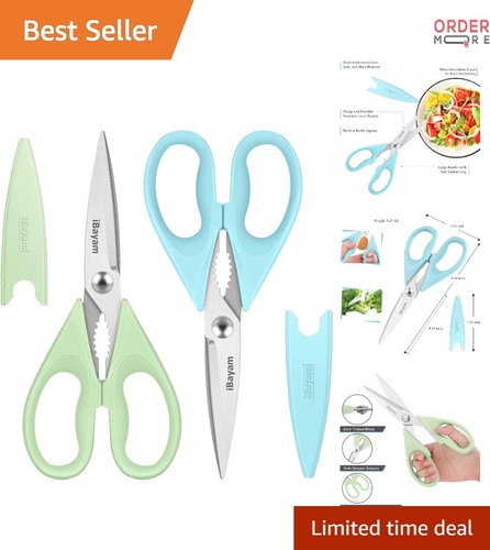 Kitchen Scissors Stainless Steel 8.66-Inch Heavy Duty Food Poultry Utility Set
