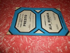 spartiti musicali vintage-PRESTO - ALA BIANCA -ED.MUS.RITMI E CANZONI