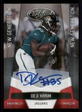 2010 Certified Mirror Red Signatures #199 Deji Karim /250