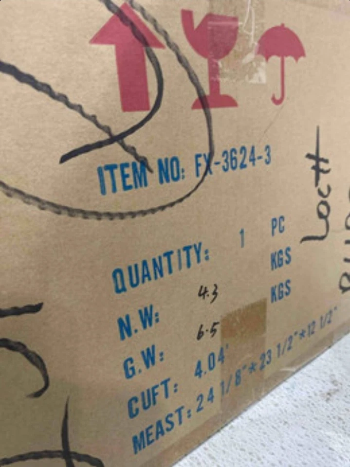 Cal Lighting 3 Light 60W Maywood Glass Chandelier - FX-3624-3 - Image 4 of 4