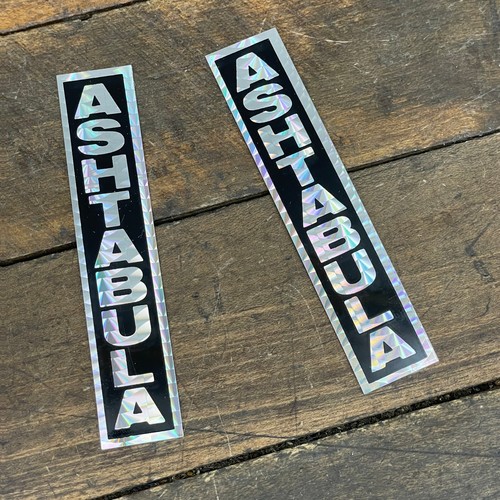 Décalcomanies Ashtabula Pour Fourche BMX - Paire Autocollants Argent Old School Années 70/80