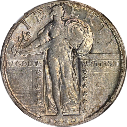 1920-S Standing Liberty Quarter NGC AU58 Nice Eye Appeal Nice Strike