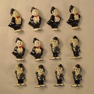VINTAGE LAUREL AND HARDY COMEDY CLASSICS ENAMEL COLLECTIBLE PIN RARE VERY COOL