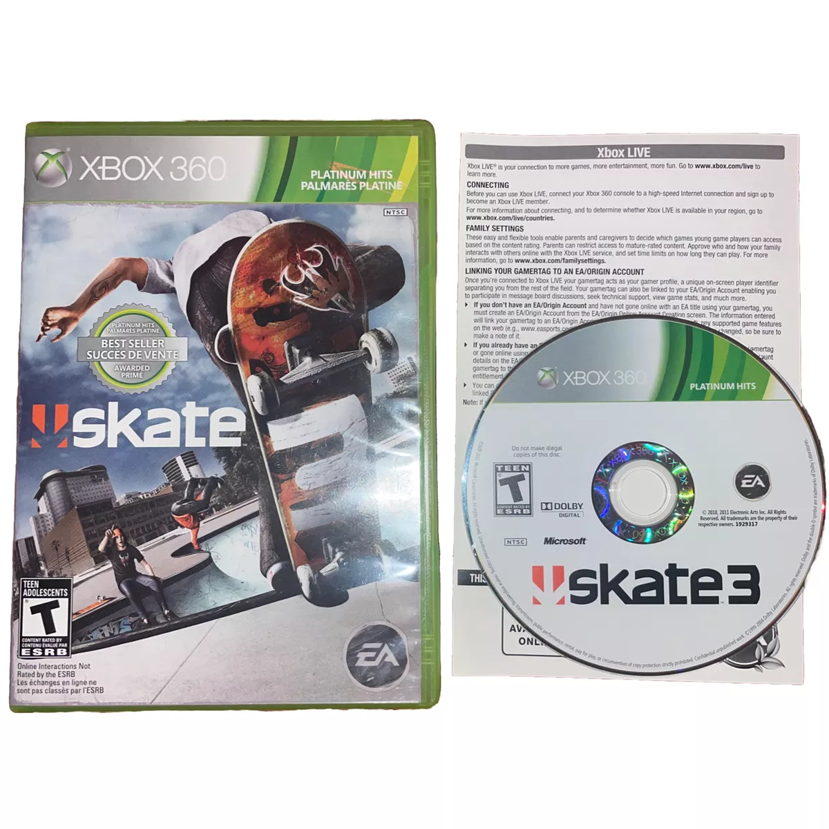 Skate 3 - XBOX 360 / XBOX ONE (Region Free) (Platinum Hits) —