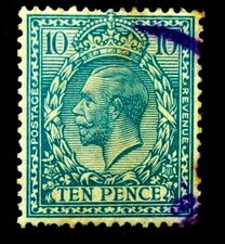 63C] GB STAMP - KING GEORGE V - TEN PENCE -  - 1912 -  FINE USED